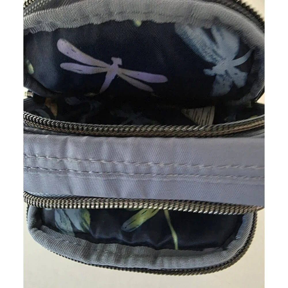 Lug Skeeter Mini Crossbody Convertible Bag Blue Moon Dragonfly Adjustable Strap - Picture 11 of 14